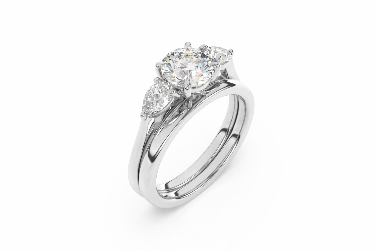 2mm Traditional Comfort Fit Wedding Band in White Gold