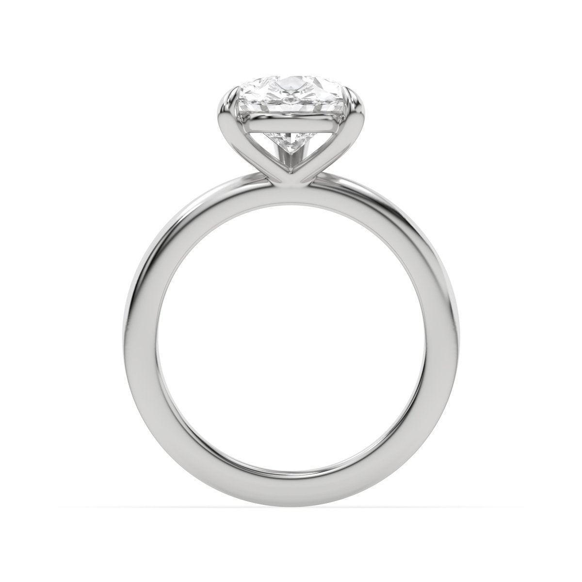 Setting Savile Pear Cut Diamond Engagement Ring in White Gold - HP Diamond Jewellery