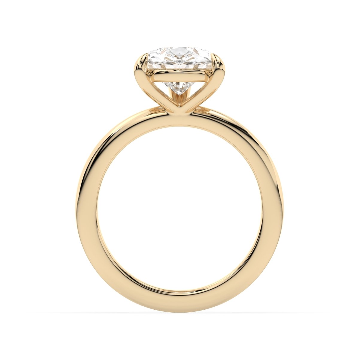 Setting Savile Pear Cut Diamond Engagement Ring in Yellow Gold - HP Diamond Jewellery
