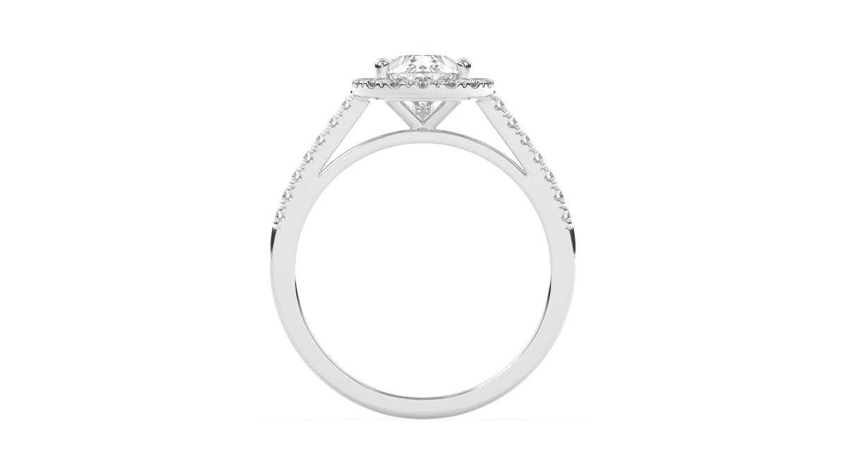 Setting The Signature Pear Shaped Halo Ring - HP Diamond Jewellery