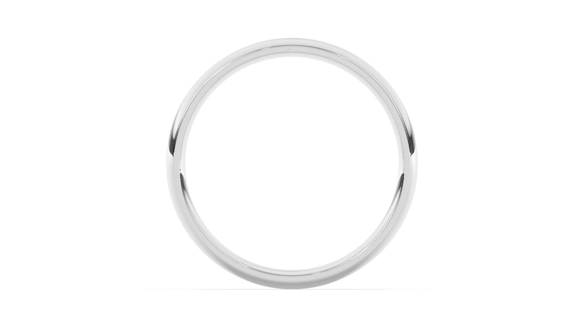 Rings 4mm Traditional Comfort Fit Wedding Band in White Gold - HOUSE PRESTON