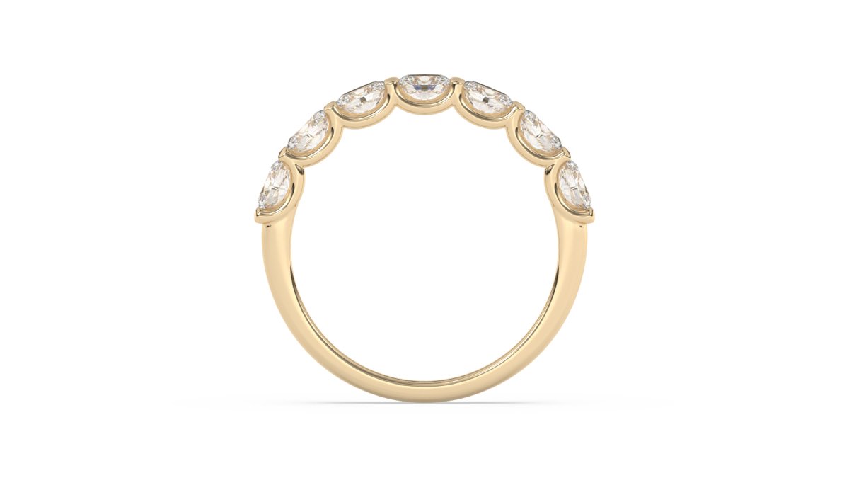 Rings Ovington Half Eternity Ring in 18K Yellow Gold - HOUSE PRESTON