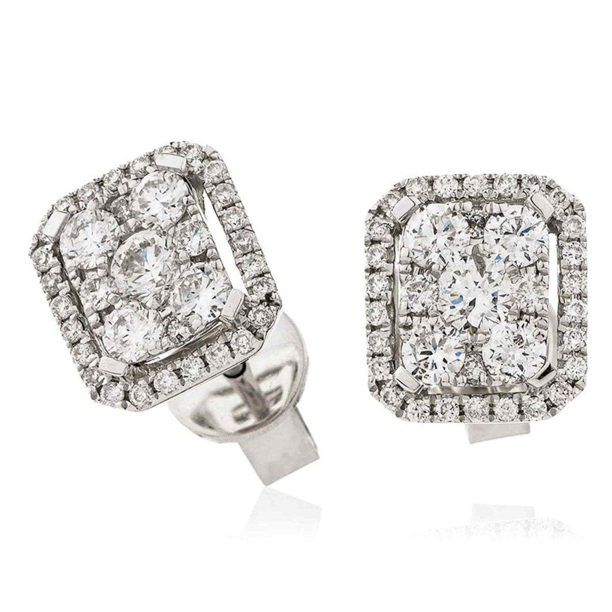 Earrings Daniella Cluster Stud Earrings - HP Diamond Jewellery