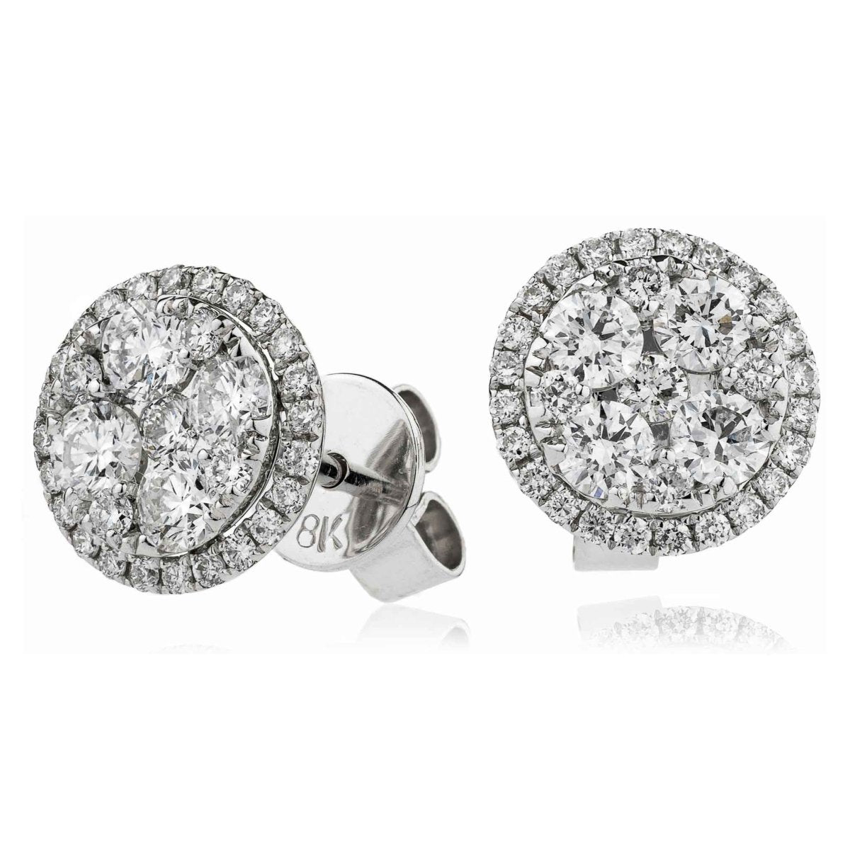 Earrings Delicia Cluster Stud Earrings - HP Diamond Jewellery