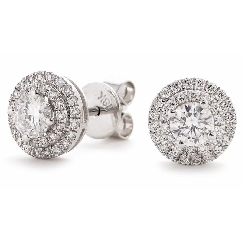 Earrings Ella Halo Cluster Stud Earrings - HP Diamond Jewellery