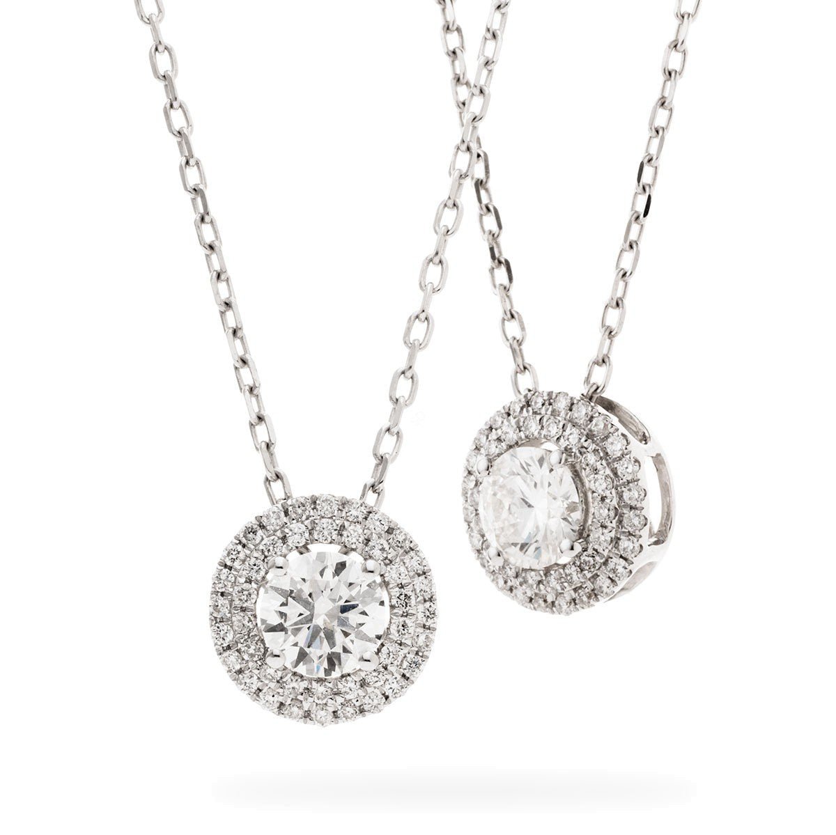 Necklaces Ella Halo Diamond Pendant - HP Diamond Jewellery