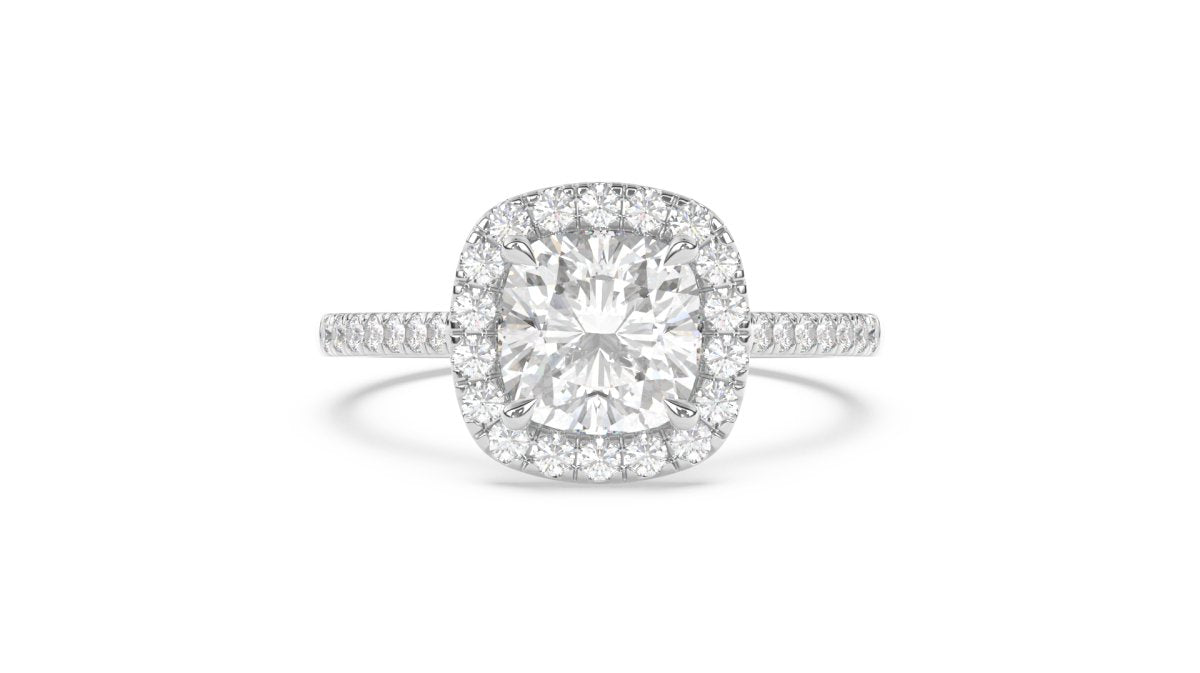 Setting The Signature Cushion - Cut Halo Ring - HP Diamond Jewellery