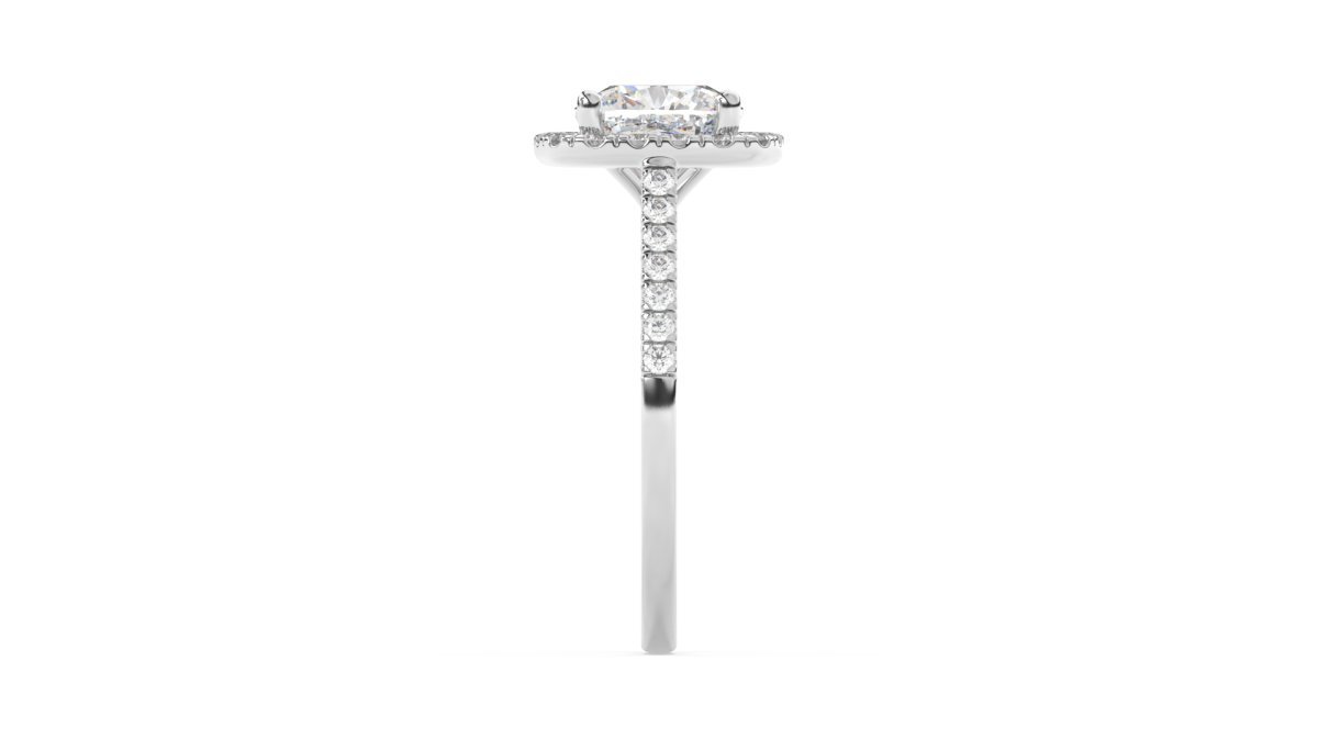 Setting The Signature Cushion - Cut Halo Ring - HP Diamond Jewellery