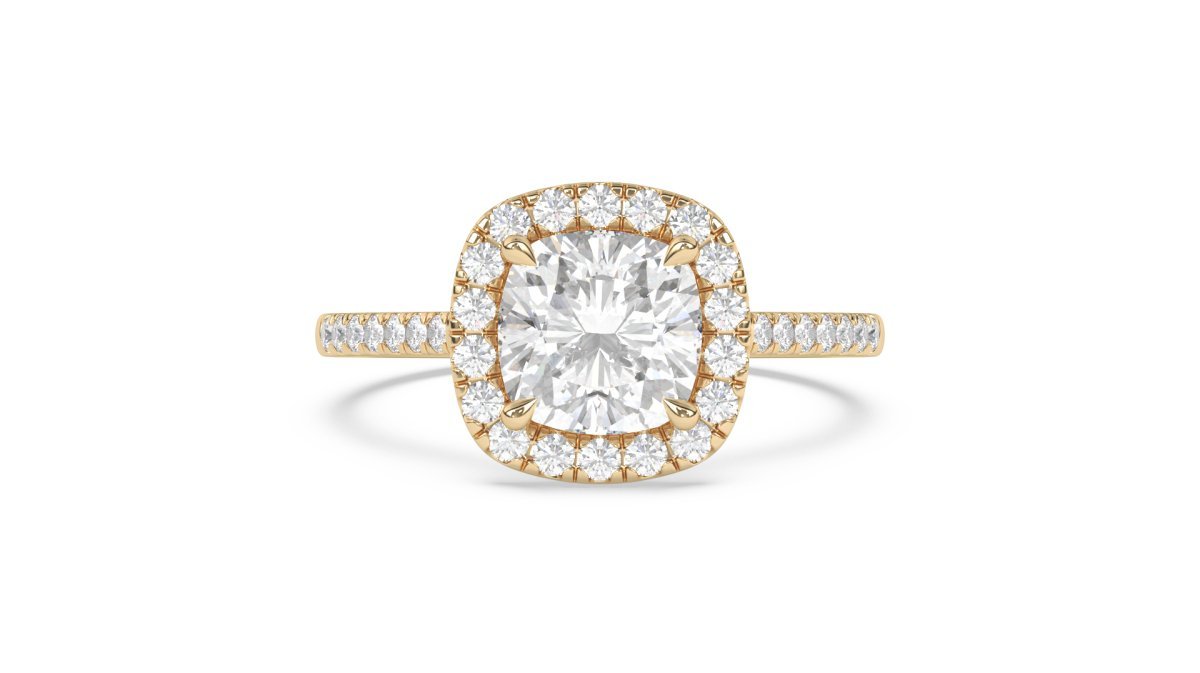 Setting The Signature Cushion - Cut Halo Ring - HP Diamond Jewellery