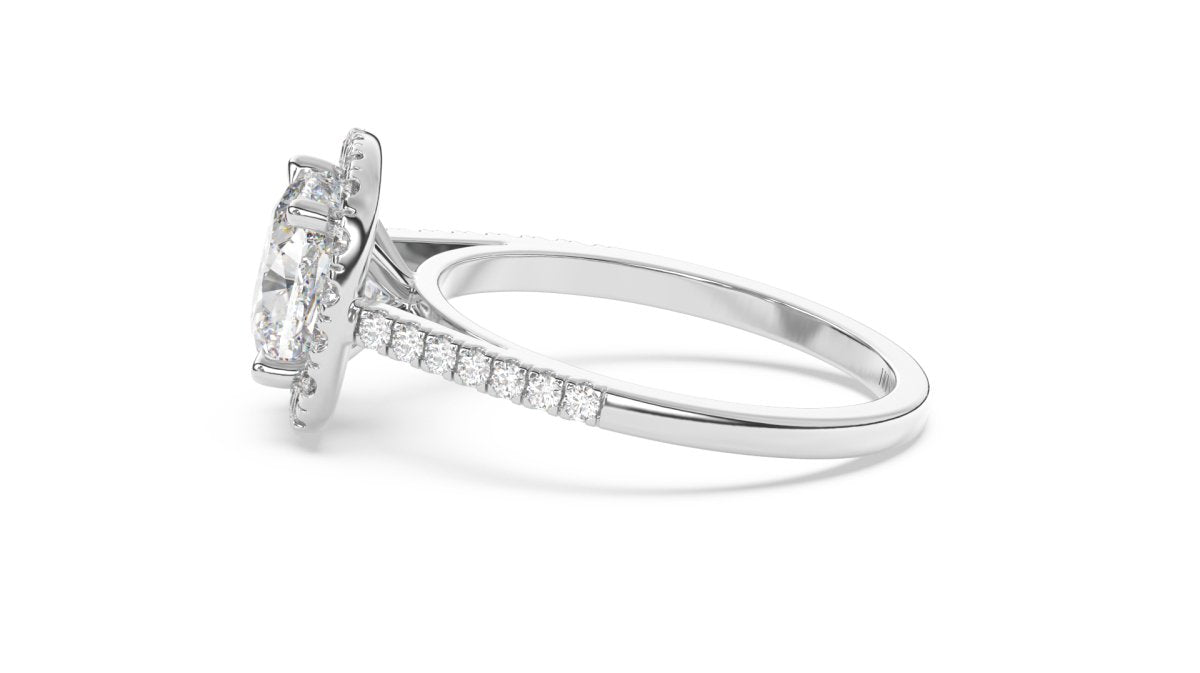 Setting The Signature Cushion - Cut Halo Ring - HP Diamond Jewellery