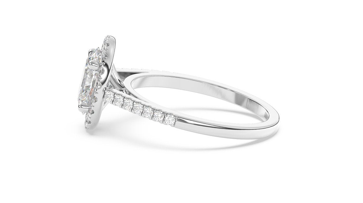 Setting The Signature Oval Halo Ring - HP Diamond Jewellery