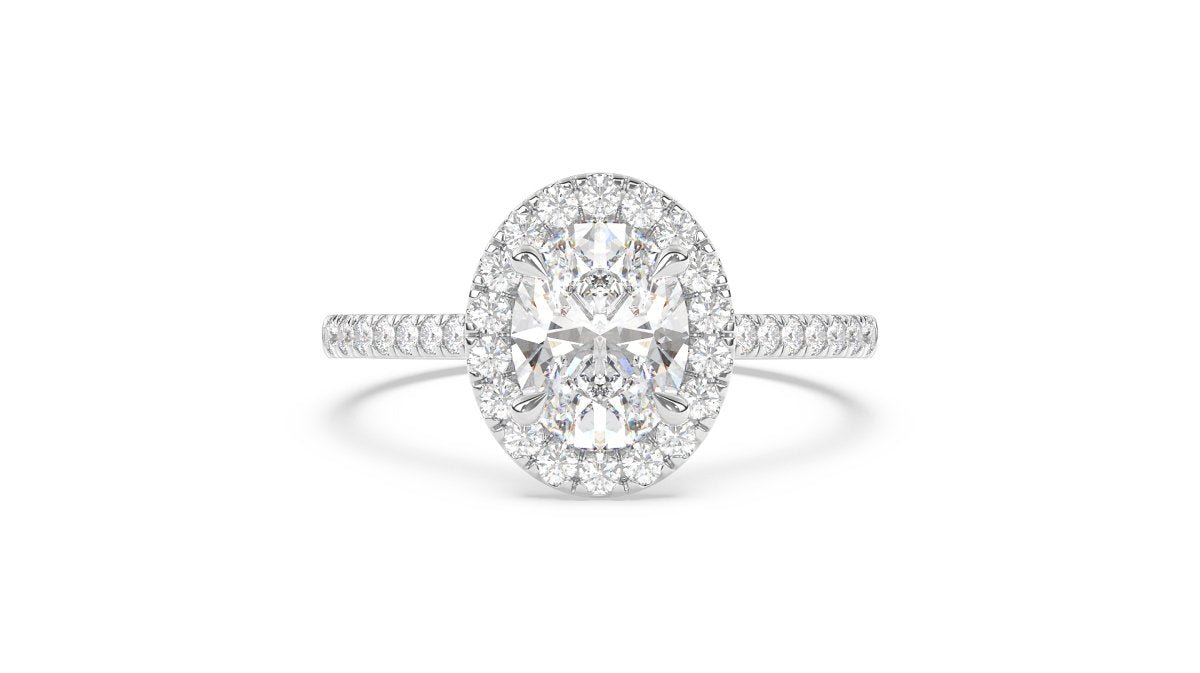 Setting The Signature Oval Halo Ring - HP Diamond Jewellery