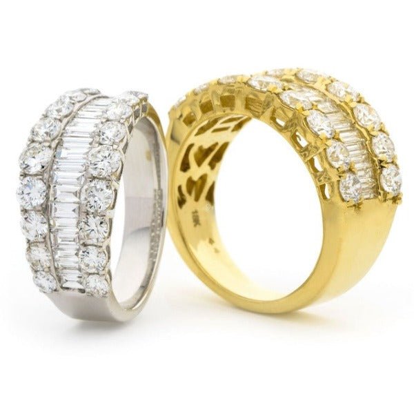 Rings Beaufort Baguette & Round Brilliant Half Eternity - HOUSE PRESTON