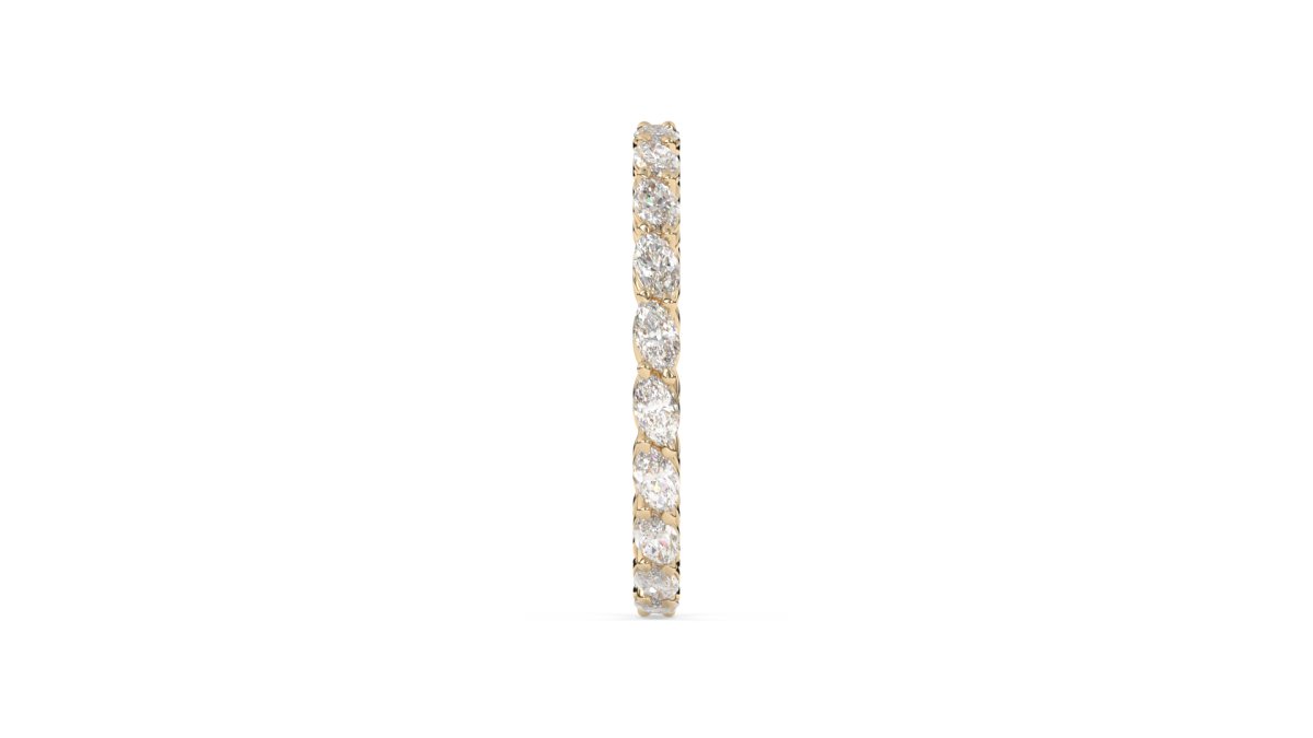 Rings Cheyne Single Row Full Eternity Ring in 18k Yellow Gold - HOUSE PRESTON