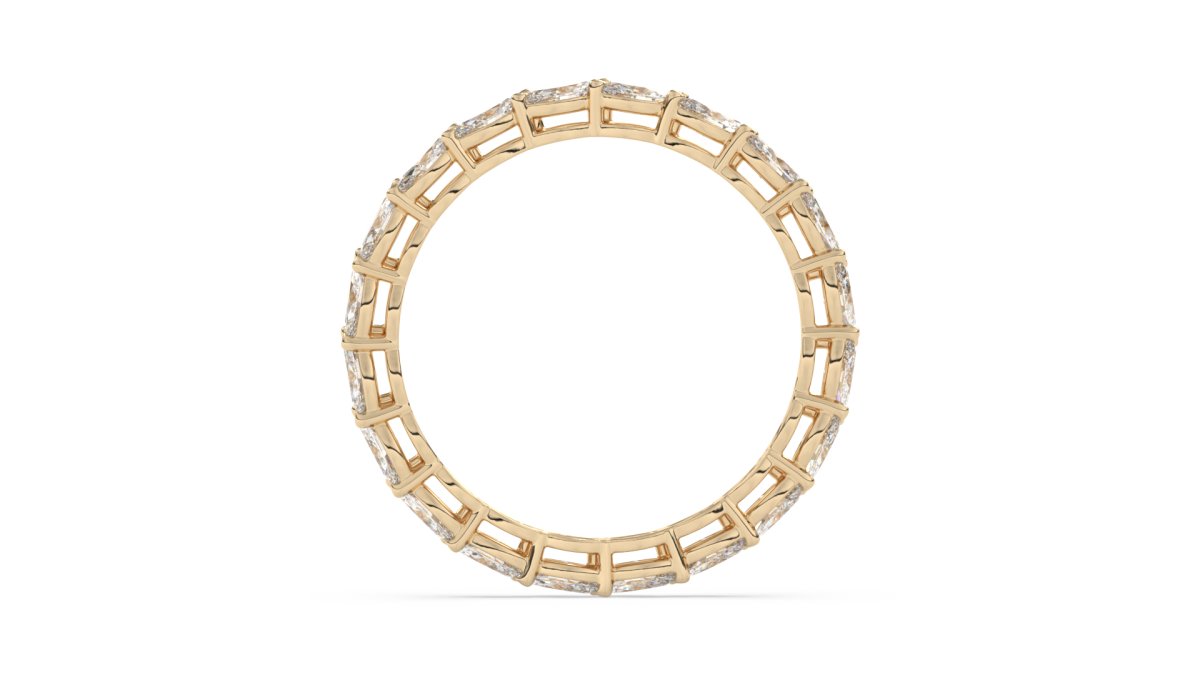 Rings Cheyne Single Row Full Eternity Ring in 18k Yellow Gold - HOUSE PRESTON